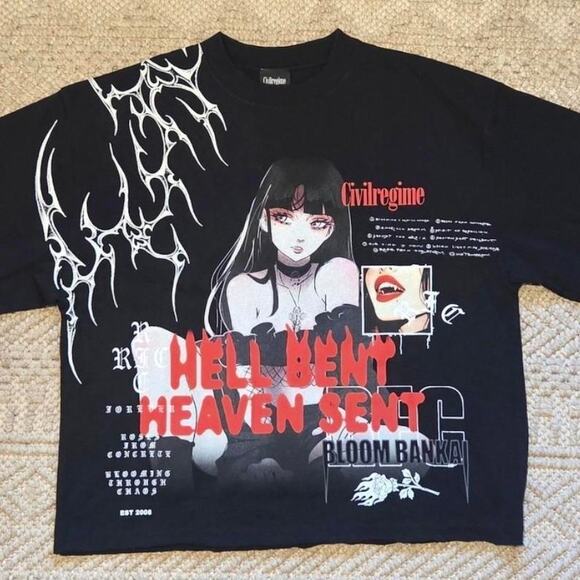 Civil Clothing Other - Civil Regime Bloom Bankai Temptress Dungeon Tee Size Medium NWT